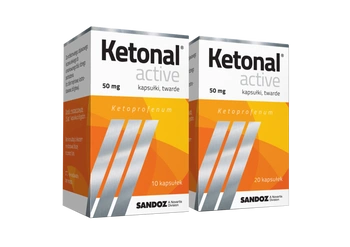 KETONAL ACTIVE 50 mg x 10 kapsułek twardych