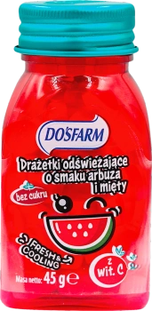 Dosfarm Drażetki odświeżające o smaku arbuza i mięty, 45 g