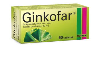 GINKOFAR 40mg, 60 tabletek powlekanych 