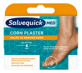 SALVEQUICK CORN Plastry na odciski, 6 sztuk