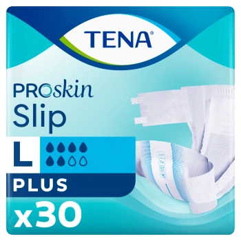 Tena Slip ProSkin Plus Rozmiar L (92-144cm) Pieluchomajtki, 30 sztuk