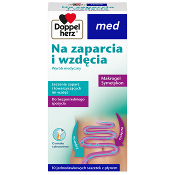 Doppelherz med Na zaparcia i wzdęcia, 10 saszetek