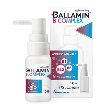 Ballamin B Complex Witamina B1, B6, B12, 15 ml