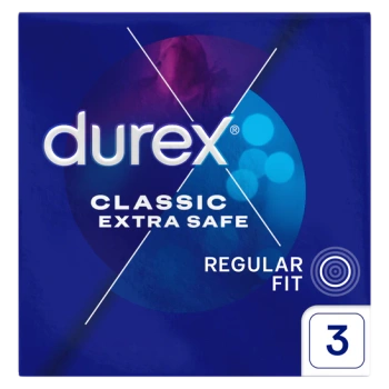 Durex Extra Safe Prezerwatywy wzmocnione, 3 sztuki