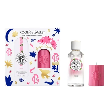 Roger & Gallet Rose Zestaw Woda perfumowa 100 ml + Świeca 
