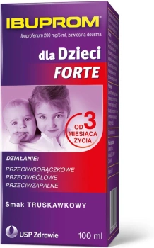 IBUPROM DLA DZIECI FORTE zawiesina doustna 100 ml 