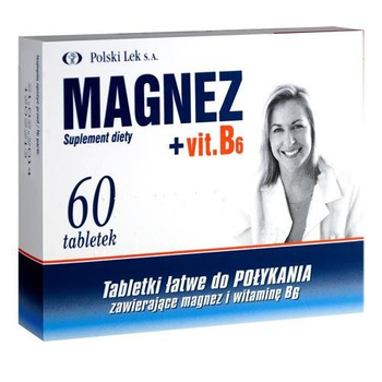 Magnez + Vit.B6,  60 tabletek