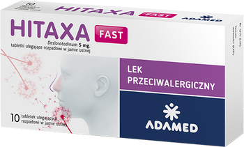 HITAXA FAST 5 mg x 10 tabletek ulegających rozpadowi w jamie ustnej
