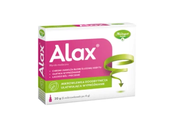 Alax Mikrowlewka ułatwiająca wypróżnianie 4 g, 5 sztuk