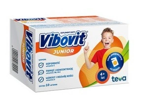 Vibovit Junior smak pomarańczowy saszetki, 44 sztuki 