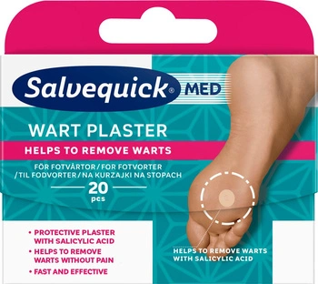 SALVEQUICK MED WART Plastry na kurzajki x 20 sztuk