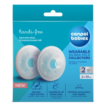 CANPOL Babies Kolektory muszlowe do mleka, 2 sztuki