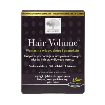 Hair Volume Rocznicowe opakowanie, 90 tabletek + 15 gratis
