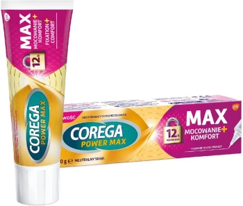 Corega Max Mocowanie + Komfort Smak neutralny Krem do protez, 40 g