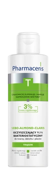 PHARMACERIS T SEBO-ALMOND-CLARIS 3% Oczyszczający płyn bakteriostatyczny do twarzy, dekoltu i pleców 190 ml