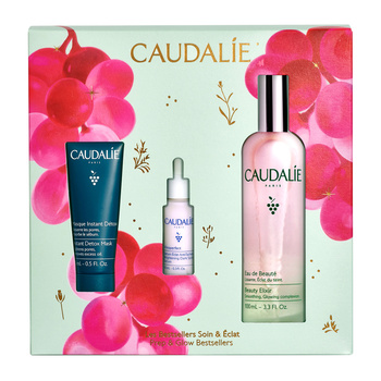 Caudalie Trio Bestsellery Beauty Elixir 100 ml + Maseczka detoksykująca + Serum rozjaśniające