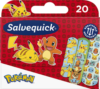 Plastry SALVEQUICK Pokemon, 20 sztuka