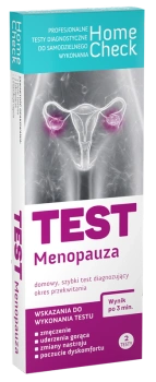HOME CHECK Test Menopauza szybki test diagnostyczny, 2 szt