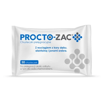 Procto-Zac Chusteczki pielęgnacyjne, 30 sztuk