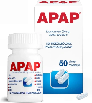 APAP 500 mg, 50 tabletek powlekanych