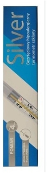 Termometr SILVER szklany bezrtęciowy hipoalergiczny, 1 sztuka 