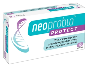 Neoprobio Protect globulki dopochwowe, 10 sztuk, wyrób medyczny