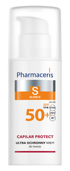 PHARMACERIS S Krem ochronny SPF 50+ dla skóry naczynkowej i z trądzikiem różowatym 50ml
