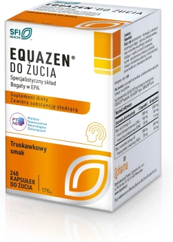 Equazen o smaku truskawkowym, 240 kapsułek do żucia