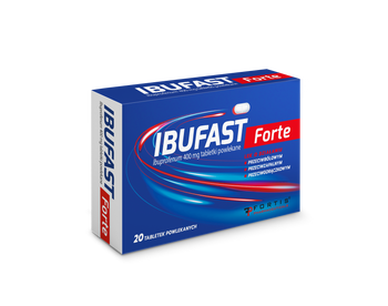 Ibufast Forte 400 mg, 20 tabletek powlekanych
