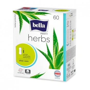 Bella Herbs z aloesem Wkładki higieniczne, 60 sztuk
