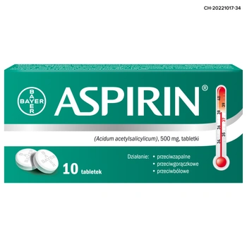 ASPIRIN 500mg, 10 tabletek