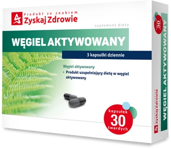 Zyskaj Zdrowie Węgiel aktywowany, 30 kapsułek