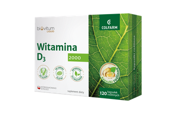 Witamina D3 2000 Biovitum Liquid kapsułki  120 sztuk