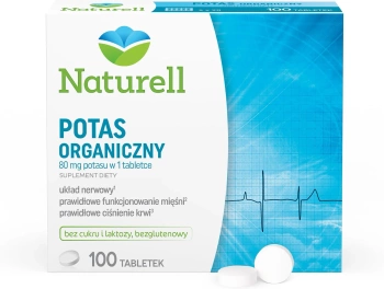 NATURELL Potas organiczny, 100 tabletek