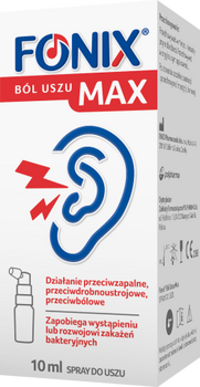 Fonix Ból Uszu Max Spray do uszu, 10 ml