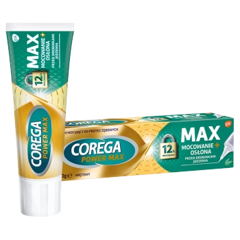 Corega Max Mocowanie + Osłona Smak miętowy Krem do protez, 40 g