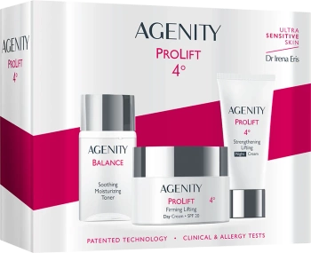 Agenity Prolift 4° Zestaw Krem na dzień z SPF 20, krem na noc i łagodzący tonik