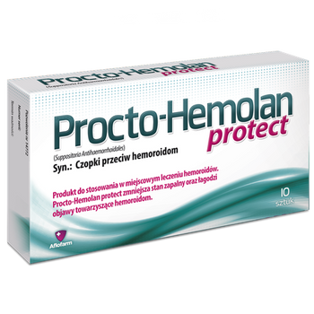 Procto-Hemolan Protect czopki, 10 sztuk