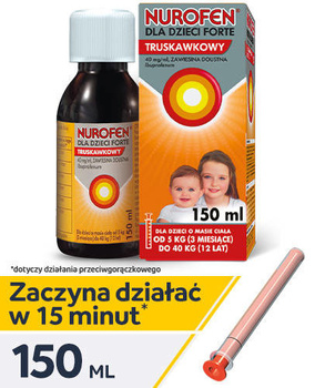 NUROFEN Forte dla dzieci zawiesina smak truskawkowy, 150ml 