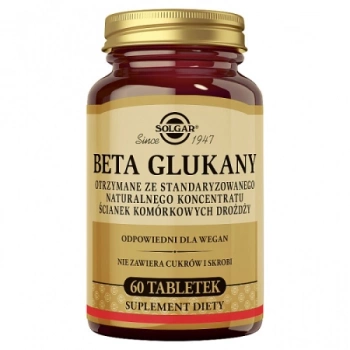 Solgar Beta Glukany, 60 tabletek
