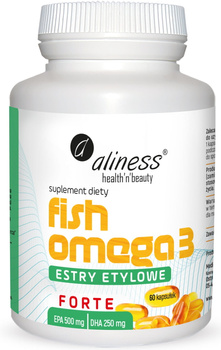 Aliness Fish Omega-3 Forte Estry Etylowe, 60 kapsułek