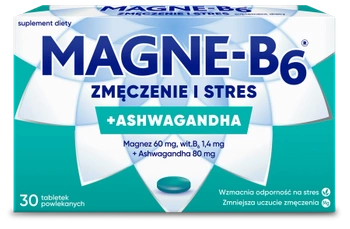 MAGNE- B6 Zmęczenie i Stres, 30 tabletek powlekanych