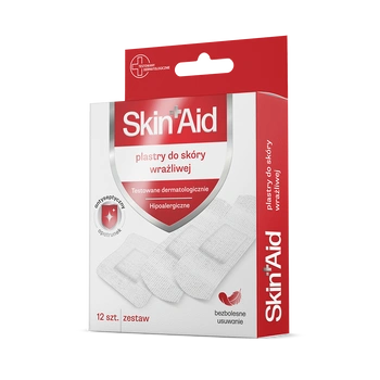 Skin Aid Plastry do skóry wrażliwej, 12 sztuk