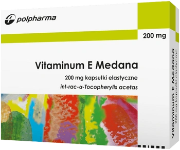 VITAMINUM E Medana 0,2g, 20 kapsułek elastycznych