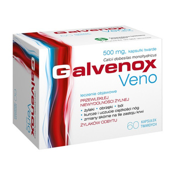 Galvenox Veno kapsułki twarde 500 mg, 60 kapsułek