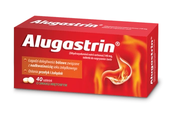 ALUGASTRIN  40 tabletek do rozgryzania i żucia