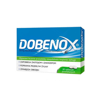 Dobenox tabletki powlekane 250mg, 30 sztuk