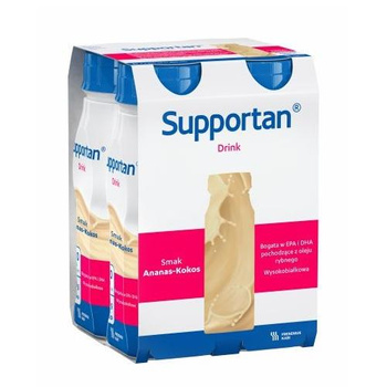 Supportan Drink smak ananas-kokos płyn doustny, 4x200ml 