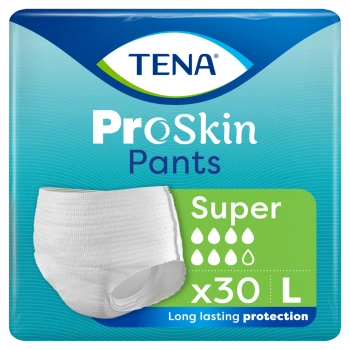 Tena Pants ProSkin Super Rozmiar L (100-135cm) Majtki chłonne, 30 sztuk
