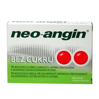 NEO-ANGIN BEZ CUKRU, 24 tabletki do ssania